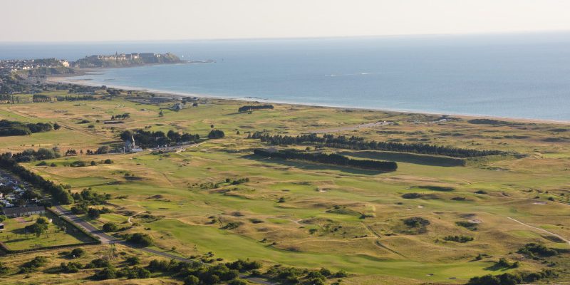 Aerial view at Granville Golf Club, Normandy, France Golf Planet Holidays.