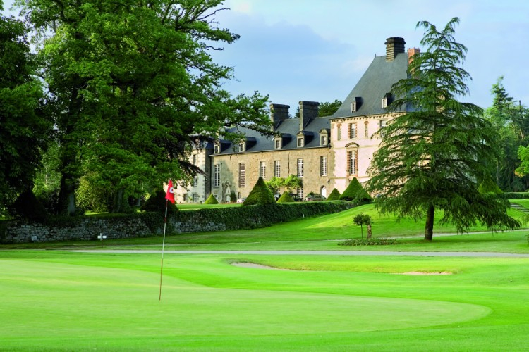 The clubhouse at Les Ormes Golf Club in Brittany, France. Golf Planet Holidays