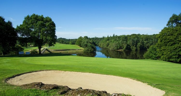 On the green at Saint Malo Golf Club, Brittany, France