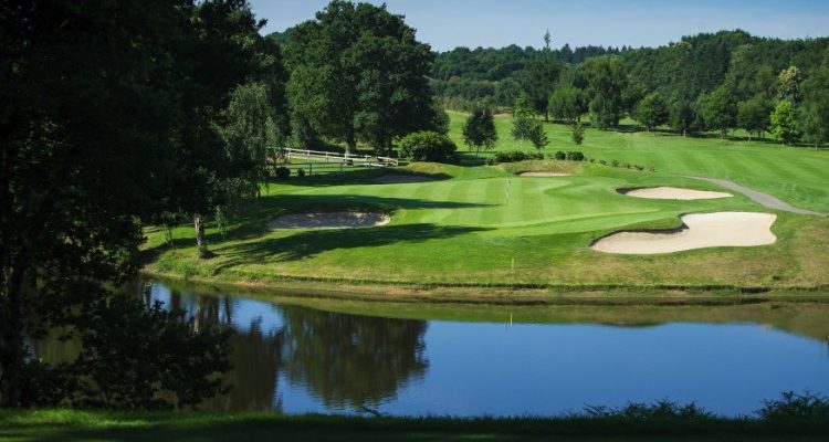 Over the lake at Saint Malo Golf Club, Brittany, France