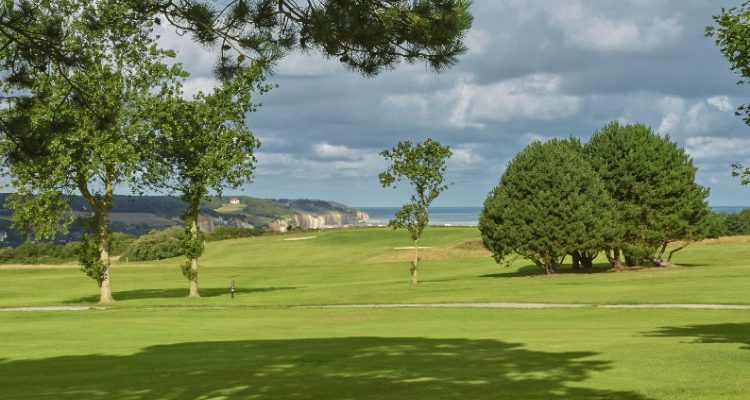 On the course at Dieppe Golf Club, Normandy, France