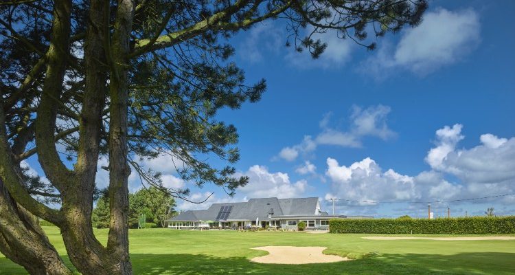 Approaching the clubhouse at Dieppe Golf Club, Normandy, France