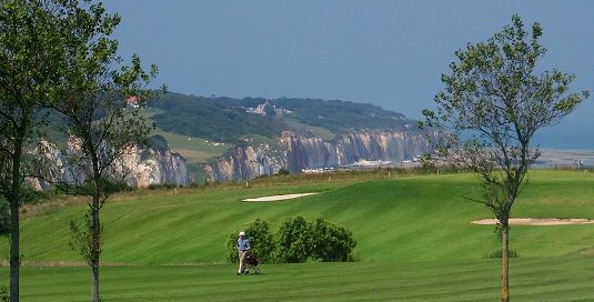 Magnificent views from Dieppe Golf Club, Normandy, France