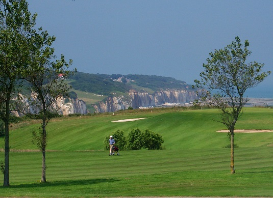 Magnificent views from Dieppe Golf Club, Normandy, France