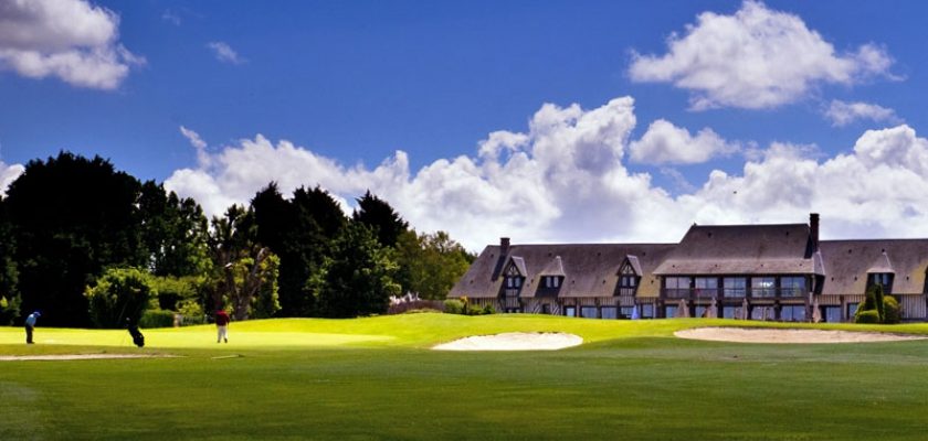 The clubhouse at Saint Gatien Golf Club,, Deauville. Normandy, France. Golf Planet Holidays.
