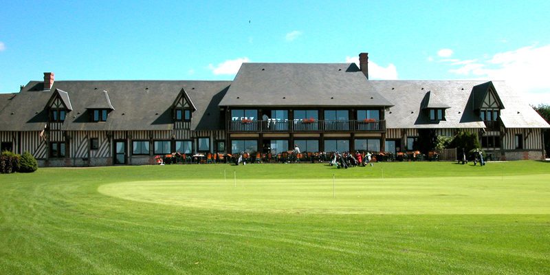 The clubhouse at Saint Gatien Golf Club,, Deauville. Normandy, France. Golf Planet Holidays.