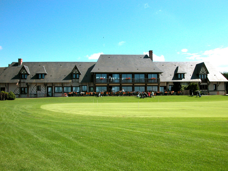 The clubhouse at Saint Gatien Golf Club,, Deauville. Normandy, France. Golf Planet Holidays.