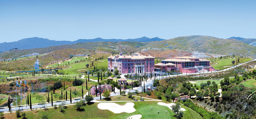 Panorama at Villa Padierna Palace Hotel, Mijas, Costa del Sol, Spain. Golf Planet Holidays.