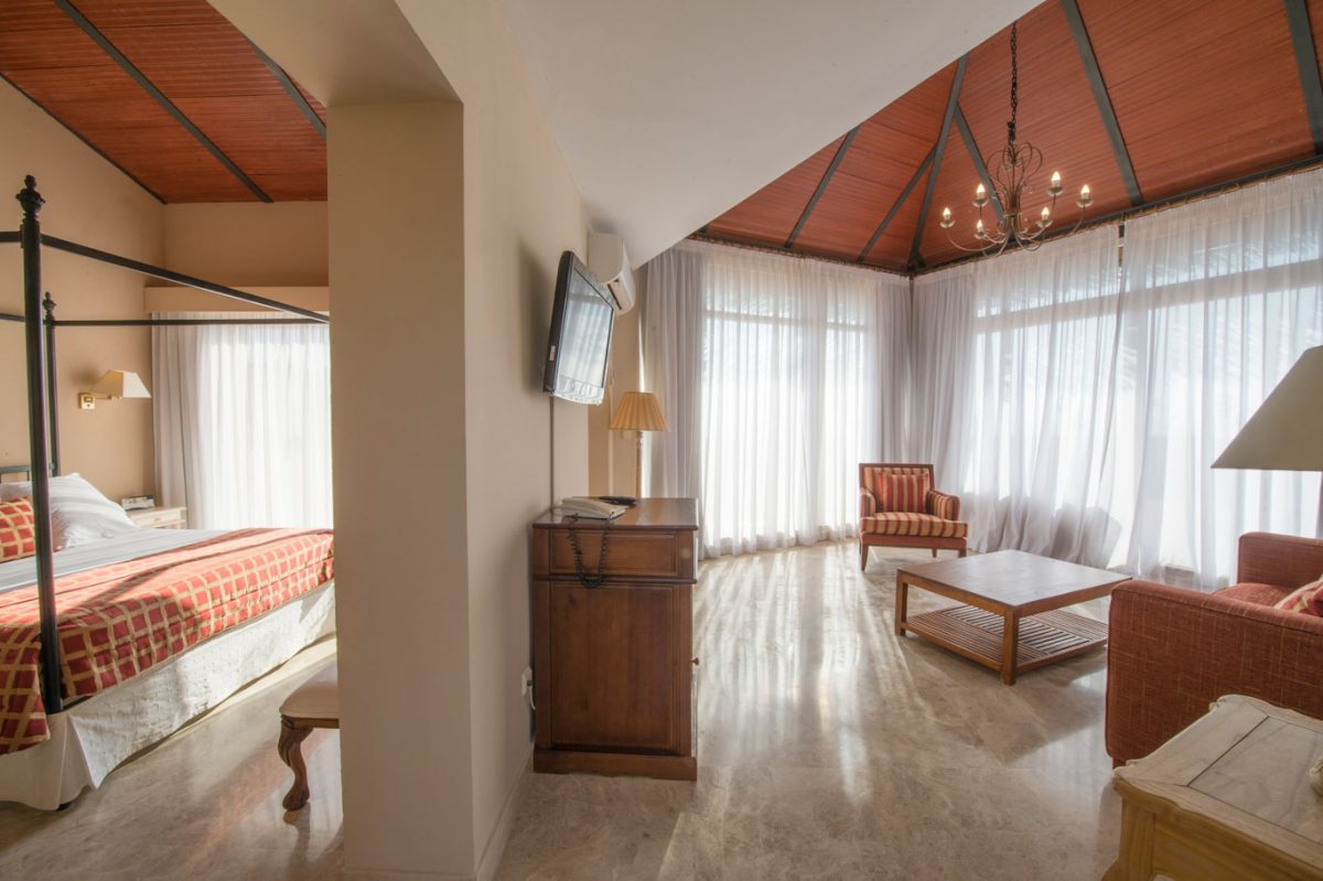 A bedroom in the Guadamina Hotel, Marbella, Spain