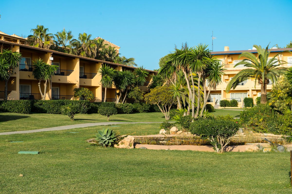 The gardens at Guadalmina Hotel, Marbella, Spain