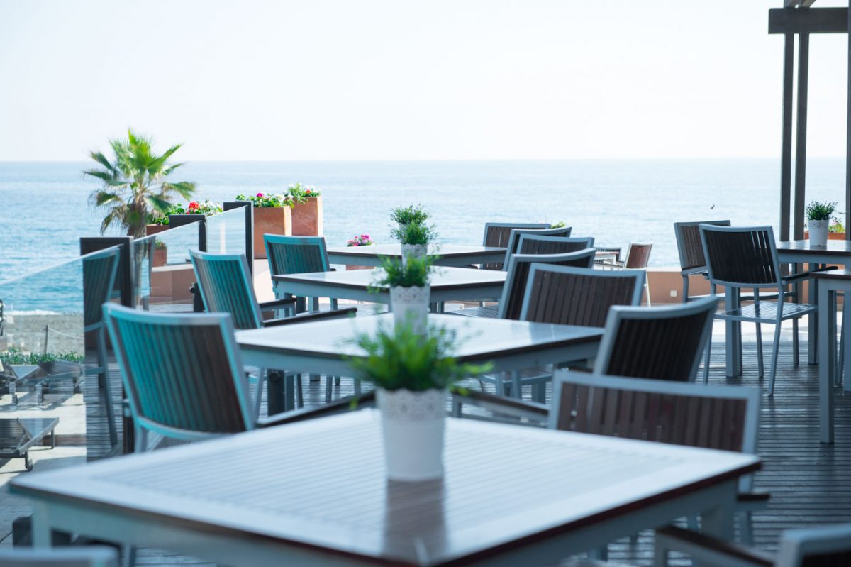 Dining with a view at Hotel Guadalmina Hotel, Marbella, Spain