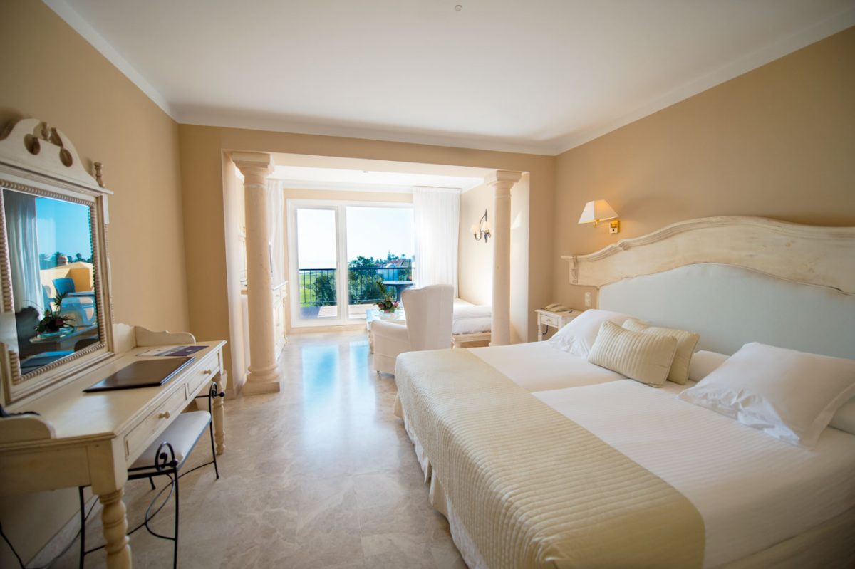 A bedroom at Guadalmina Hotel, Marbella, Spain