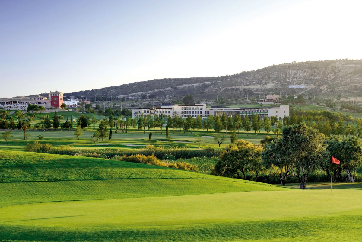 Overview of La Finca Golf course, Alicante, Spain