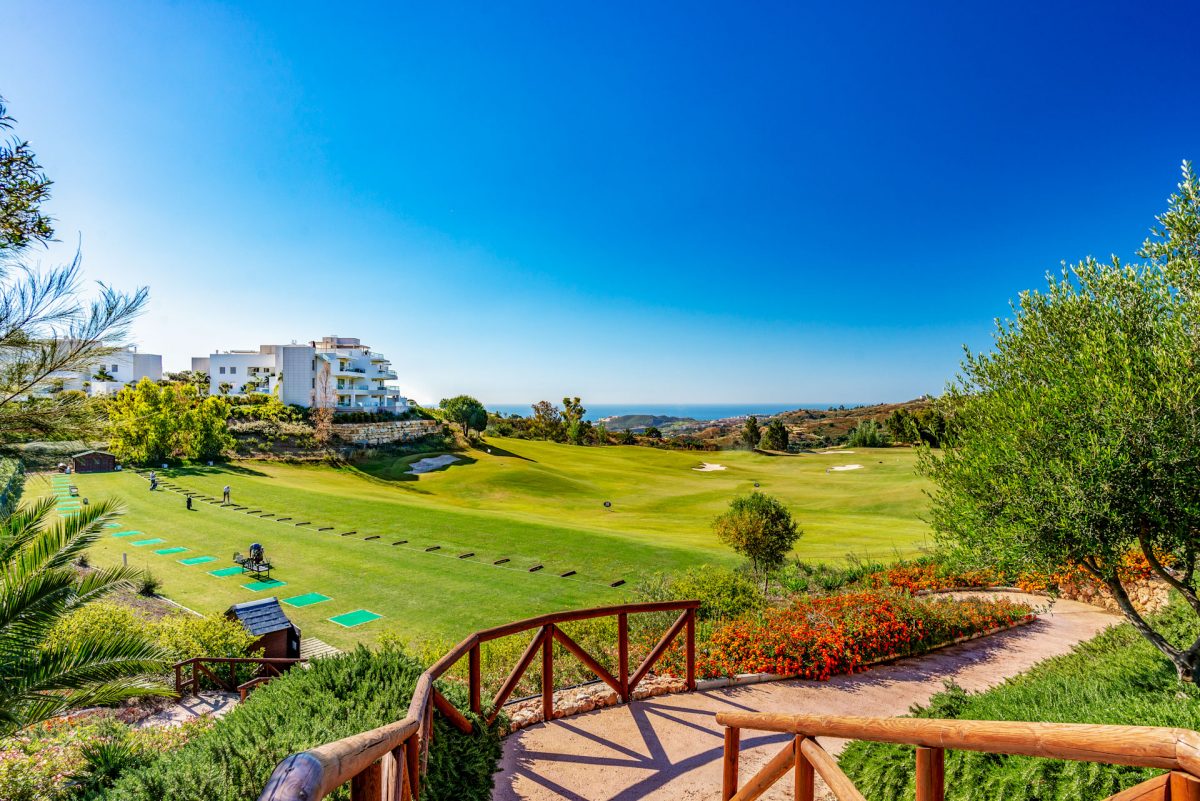 The practice area at the La Cala Golf Resort Hotel, Mijas, Costa del Sol, Spain. Golf Planet Holidays.