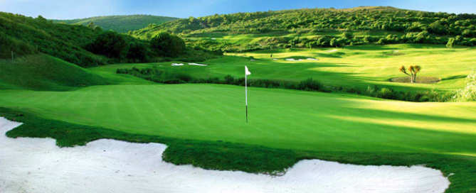 Panoroma at La Reserva de Sotogrande Golf Course. Costa del Sol, Spain. Golf Planet Holidays.