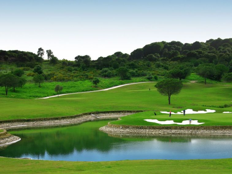 Challenging play at La Reserva de Sotogrande Golf Course. Costa del Sol, Spain. Golf Planet Holidays.