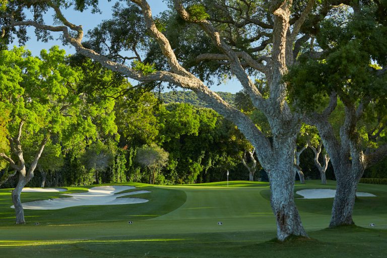 Stunning setting at Valderrama Golf Course, Costa del Sol, Spain. Golf Planet Holidays.
