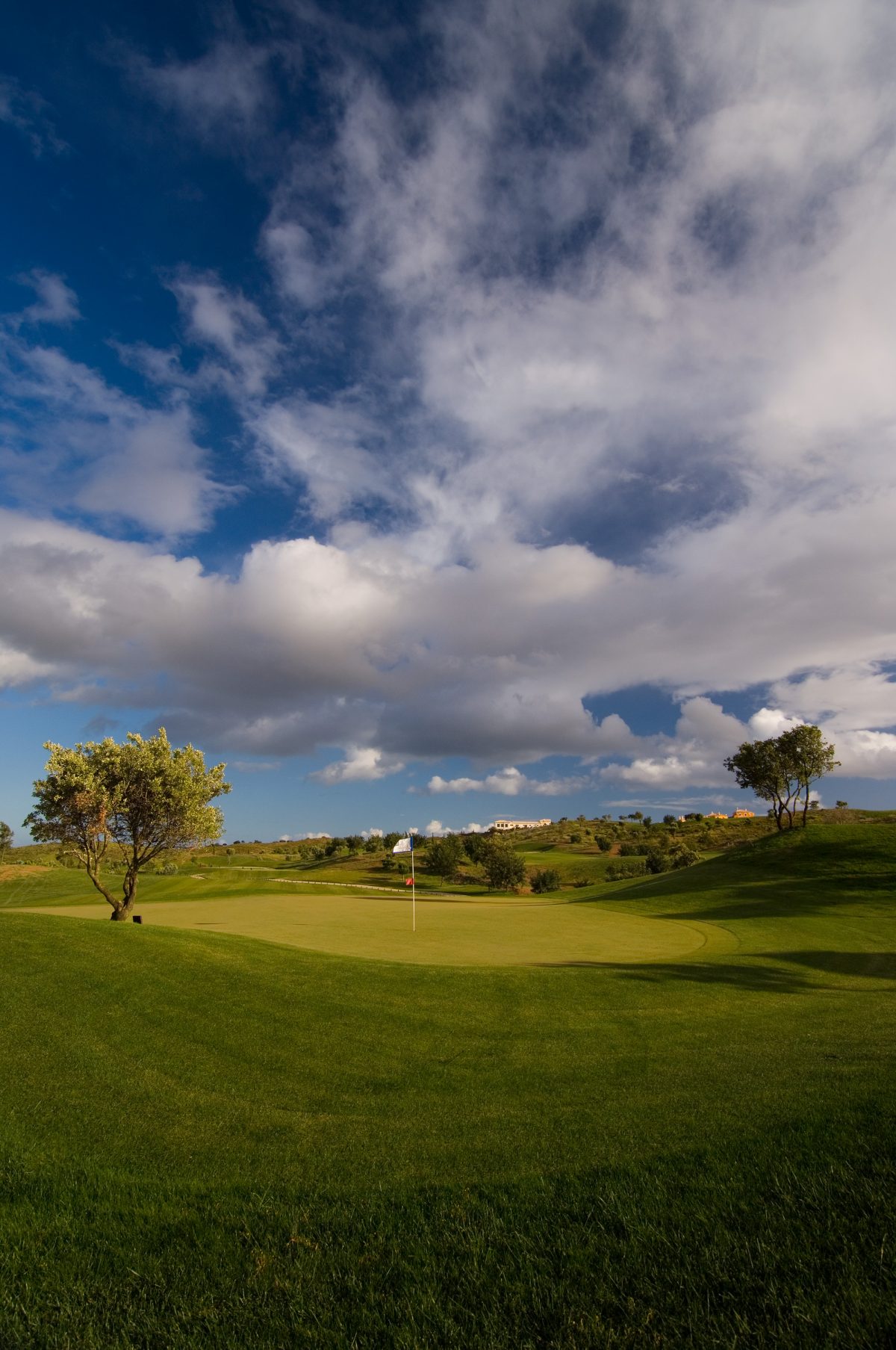 The twelfth green at Quinta do Vale golf course, Eastern Algarve, Portugal