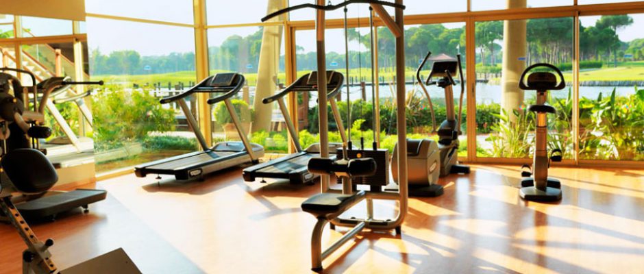 The gym at Sueno Golf Hotel, Belek, Turkey
