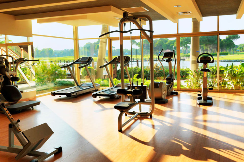 The gym at Sueno Golf Hotel, Belek, Turkey