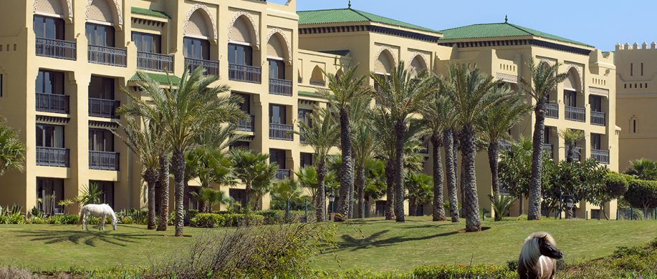 The beautiful gardens at Mazagan Beach and Golf Resort, Casablanca, Morocco