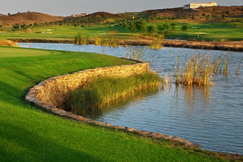 The tenth hole at Quinta do Vale golf course, Eastern Algarve, Portugal