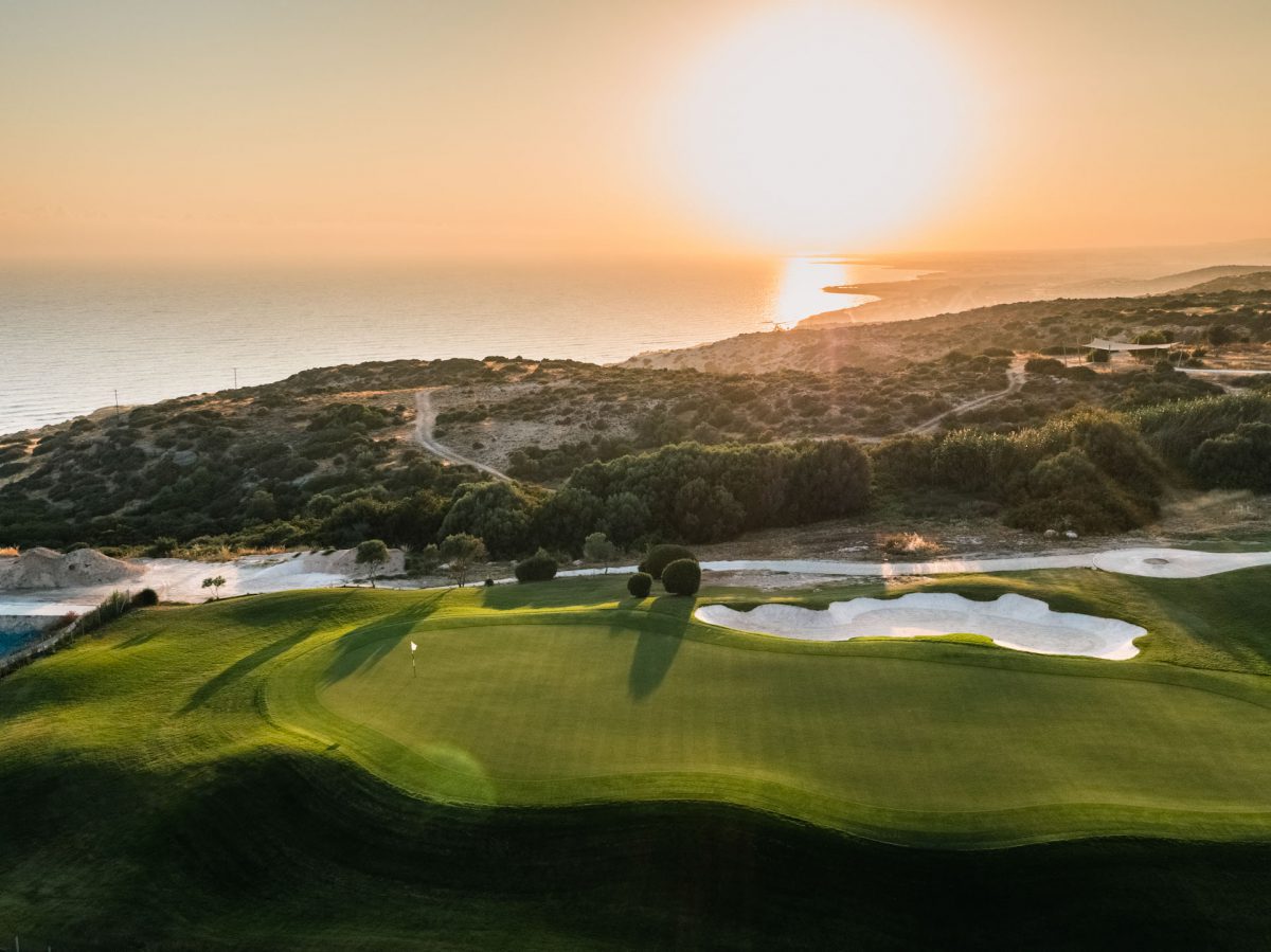 Sunset over PGA National Cyprus, Aphrodite Hills Golf Resort, Paphos