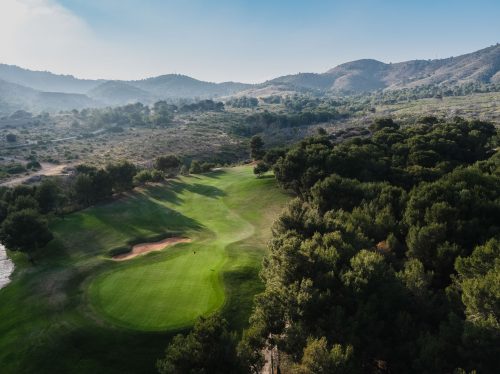 Overview of La Manga West golf course, Spain