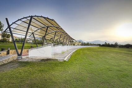 The practice area at Korineum Golf Club, North Cyprus