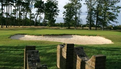 The approach shot on The Old Course at St Andrews Golf Course, Scotland