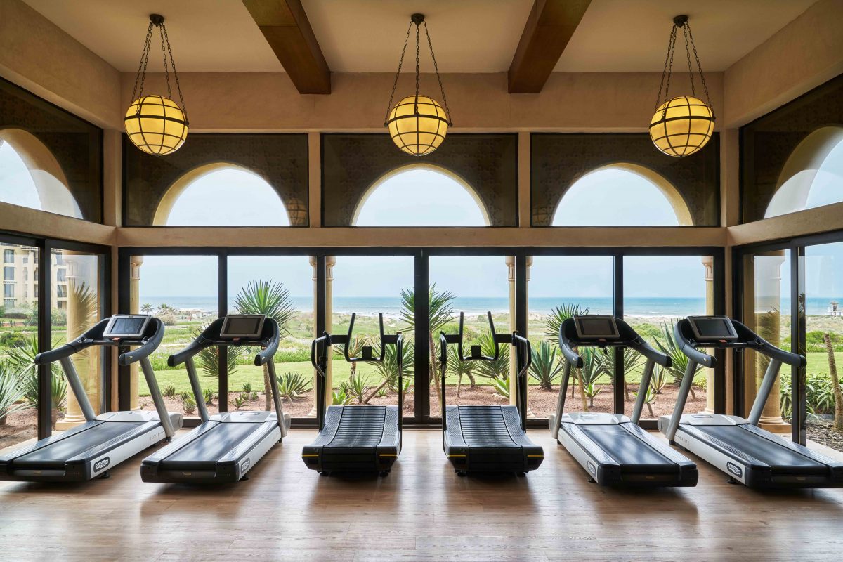 The gym at Mazagan Beach and Golf Resort, Casablanca, Morocco