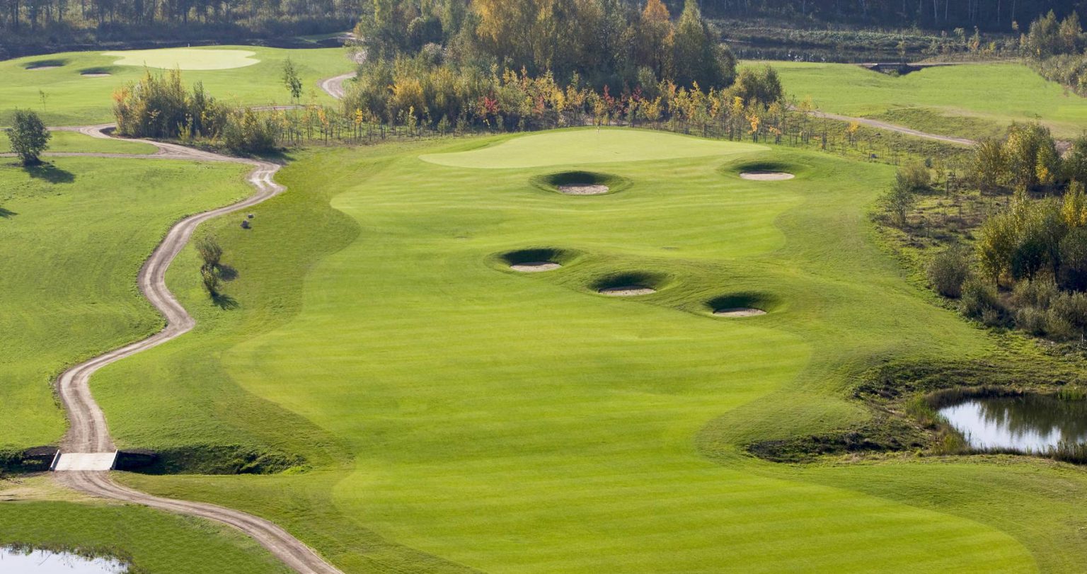 Bird's eye view of The V Club, Vilnius, Lithuania. Golf Planet Holidays