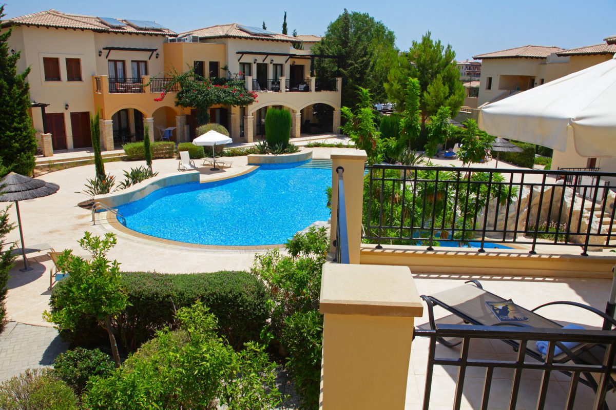 View from a two-bedroom apartment at Aphrodite Hills Holiday Residences, Paphos, Cyprus
