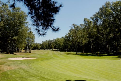 Tree-lined fairways at Royal Golf Club du Hainaut, near Waterloo, Belgium