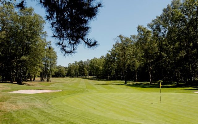 Tree-lined fairways at Royal Golf Club du Hainaut, near Waterloo, Belgium