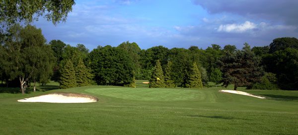 On the green at Foxhills - Bernard Hunt Golf Course-Surrey, England. Golf Planet Holidays