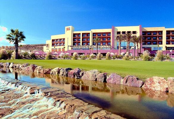 View of Hotel Valle del Este from the golf course at Murcia, Spain