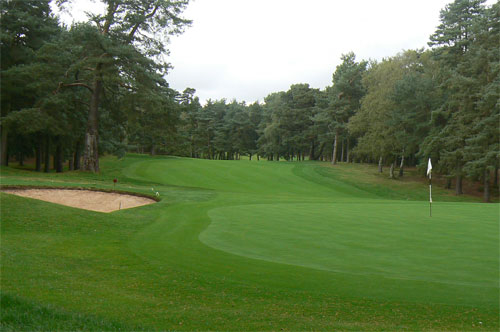 On the green at Woburn - The Duke's Golf Course-Milton Keynes, England. Golf Planet Holidays