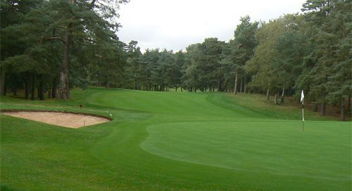 On the green at Woburn - The Duke's Golf Course-Milton Keynes, England. Golf Planet Holidays