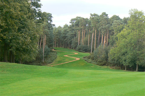 Tree-lined fairways at Woburn - The Duchess' Golf Course-Milton Keynes, England. Golf Planet Holidays