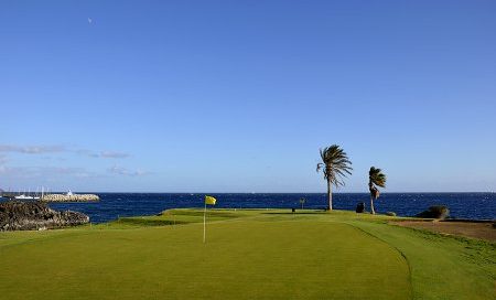 Wind can affect play at Amarilla Golf Course, Tenerife