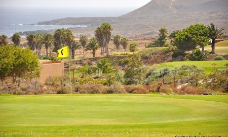 Rugged landscape around Amarilla Golf Course, Tenerife