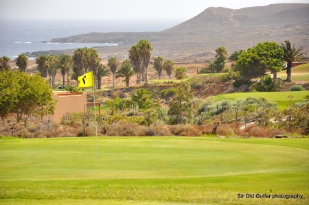 Rugged landscape around Amarilla Golf Course, Tenerife