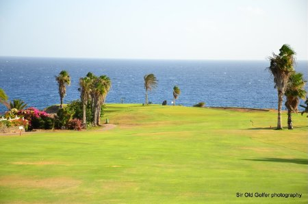 Keep to your irons on this hole at Amarilla Golf Course, Tenerife
