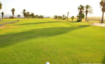 Ready to play at Amarilla Golf Course, Tenerife