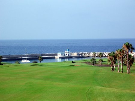 Fairway approach at Amarilla Golf Course, Tenerife