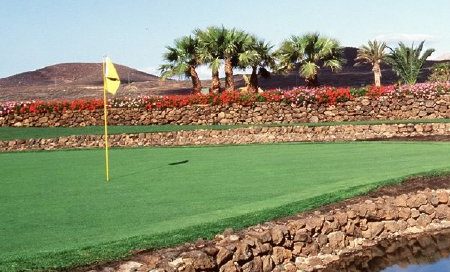 Attractive landscaping at Amarilla Golf Course, Tenerife