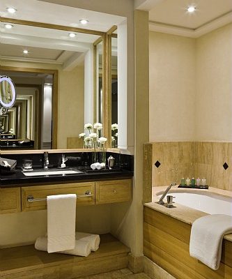 A bathroom at Hotel and Ryads Barriere Le Naoura, Marrakech, Morocco
