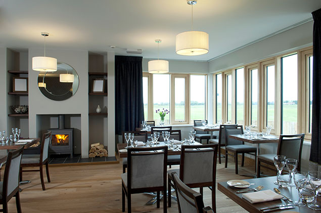 Dining at The Lodge at Prince's Hotel, Kent, England. Golf Planet Holidays