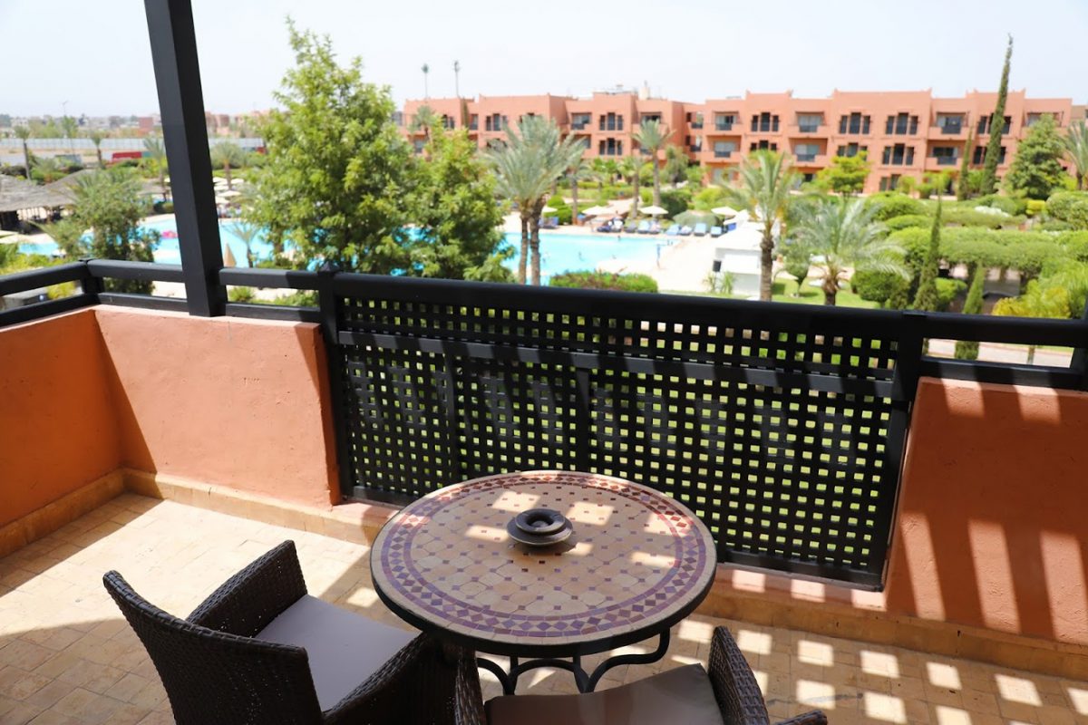 View from your room at Kenzi Menara Palace, Marrakech, Morocco. Golf Planet Holidays